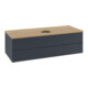V&B Waschtischunterschrank mit Frontstruktur, mit Beleuchtung Antao 120x36x50cm, HL, WBP hon. Oa, md b m Lac-3