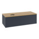 V&B Waschtischunterschrank mit Frontstruktur, mit Beleuchtung Antao 120x36x50cm, HL, WBP hon. Oa, md b m Lac-1