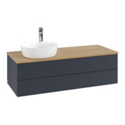 V&B Waschtischunterschrank mit Frontstruktur, mit Beleuchtung Antao 120x36x50cm, HL, WBP hon. Oa, md b m Lac
