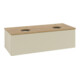 V&B Waschtischunterschrank mit Frontstruktur, mit Beleuchtung Antao 120x36x50cm, HL, WBP hon. Oa, si G m Lac-3