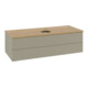V&B Waschtischunterschrank mit Frontstruktur, mit Beleuchtung Antao 120x36x50cm, HL, WBP hon. Oa, st G m Lac-3