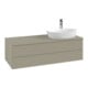 V&B Waschtischunterschrank mit Frontstruktur, mit Beleuchtung Antao 120x36x50cm, HL, WBP Lac, glo wh. Lac-1