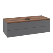 V&B Waschtischunterschrank mit Frontstruktur, mit Beleuchtung Antao 120x36x50cm, HL, WBP w wa, A m Lac-3