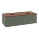 V&B Waschtischunterschrank mit Frontstruktur, mit Beleuchtung Antao 120x36x50cm, HL, WBP w wa, le gre. m Lac-1