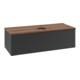 V&B Waschtischunterschrank mit Frontstruktur, mit Beleuchtung Antao 120x36x50cm, HL, WBP w. wal, bla m Lac-3