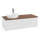 V&B Waschtischunterschrank mit Frontstruktur, mit Beleuchtung Antao 120x36x50cm, HL, WBP w. wal, glo wh. Lac-3
