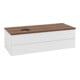 V&B Waschtischunterschrank mit Frontstruktur, mit Beleuchtung Antao 120x36x50cm, HL, WBP w. wal, glo wh. Lac-3