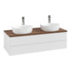 V&B Waschtischunterschrank mit Frontstruktur, mit Beleuchtung Antao 120x36x50cm, HL, WBP w. wal, glo wh. Lac-1