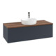 V&B Waschtischunterschrank mit Frontstruktur, mit Beleuchtung Antao 120x36x50cm, HL, WBP w wal, md bl. m Lac-1
