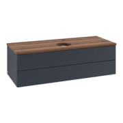 V&B Waschtischunterschrank mit Frontstruktur, mit Beleuchtung Antao 120x36x50cm, HL, WBP w wal, md bl. m Lac-3