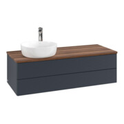 V&B Waschtischunterschrank mit Frontstruktur, mit Beleuchtung Antao 120x36x50cm, HL, WBP w wal, md bl. m Lac