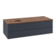 V&B Waschtischunterschrank mit Frontstruktur, mit Beleuchtung Antao 120x36x50cm, HL, WBP w wal, md bl. m Lac-3