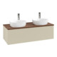 V&B Waschtischunterschrank mit Frontstruktur, mit Beleuchtung Antao 120x36x50cm, HL, WBP w. wal, si Gr m Lac-4