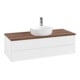 V&B Waschtischunterschrank mit Frontstruktur, mit Beleuchtung Antao 120x36x50cm, HL, WBP w. wal, wh. m Lac-4