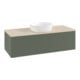 V&B Waschtischunterschrank mit Frontstruktur, mit Beleuchtung Antao 120x36x50cm, WBP botti., lea gre. m Lac-1