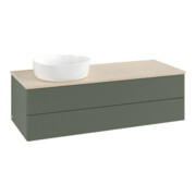 V&B Waschtischunterschrank mit Frontstruktur, mit Beleuchtung Antao 120x36x50cm, WBP botti., lea gre. m Lac-3