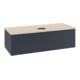 V&B Waschtischunterschrank mit Frontstruktur, mit Beleuchtung Antao 120x36x50cm, WBP botti., md bl. m Lac-1
