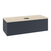 V&B Waschtischunterschrank mit Frontstruktur, mit Beleuchtung Antao 120x36x50cm, WBP botti., md bl. m Lac