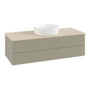 V&B Waschtischunterschrank mit Frontstruktur, mit Beleuchtung Antao 120x36x50cm, WBP botti., st. Gr m Lac