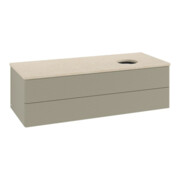 V&B Waschtischunterschrank mit Frontstruktur, mit Beleuchtung Antao 120x36x50cm, WBP botti., st. Gr m Lac