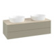 V&B Waschtischunterschrank mit Frontstruktur, mit Beleuchtung Antao 120x36x50cm, WBP botti., st. Gr m Lac-1