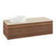 V&B Waschtischunterschrank mit Frontstruktur, mit Beleuchtung Antao 120x36x50cm, WBP-farbe botti., w. walnut-3