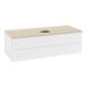 V&B Waschtischunterschrank mit Frontstruktur, mit Beleuchtung Antao 120x36x50cm, WBP-farbe botti., wh. m Lac-1