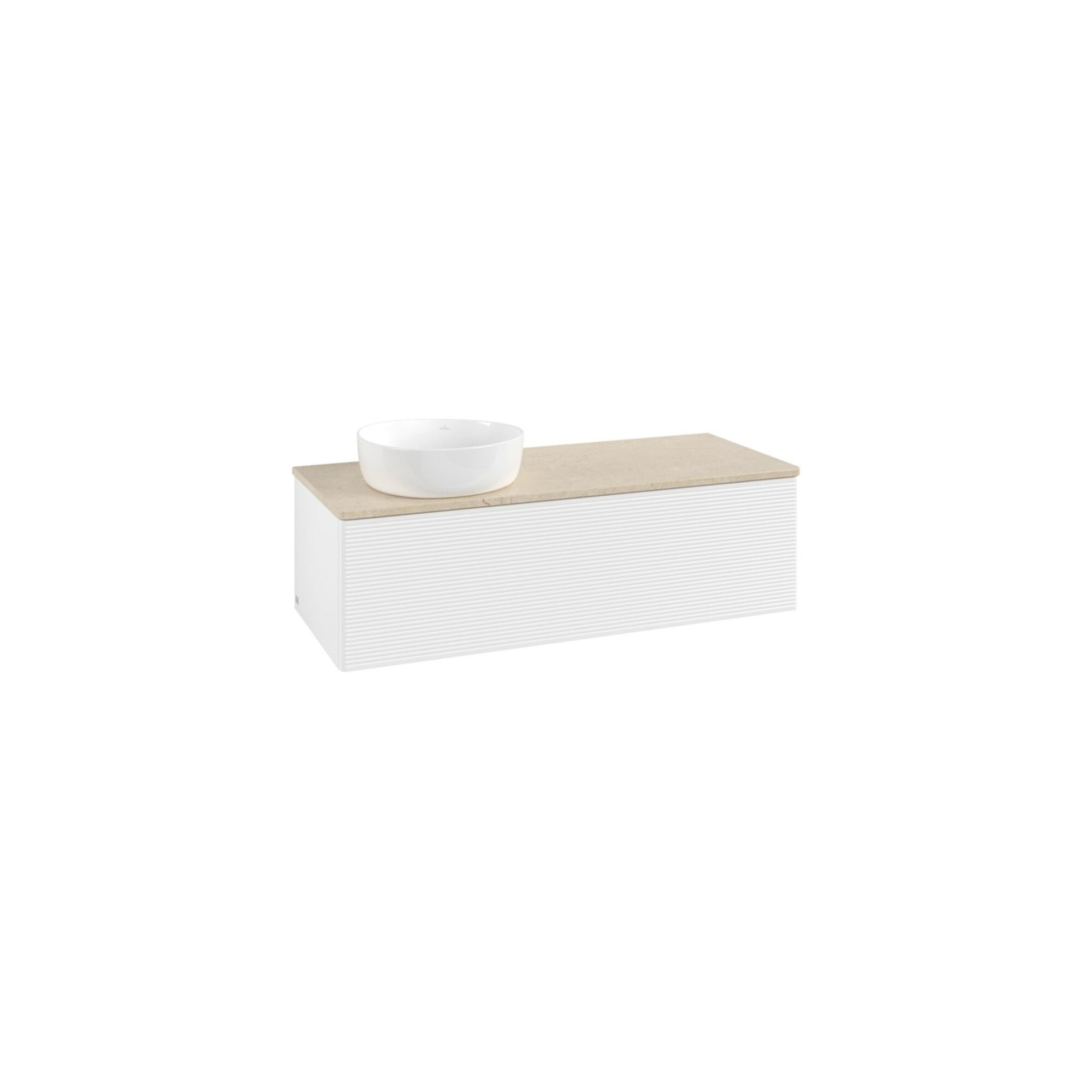 V&B Waschtischunterschrank mit Frontstruktur, mit Beleuchtung Antao 120x36x50cm, WBP-farbe botti., wh. m Lac ; Villeroy & Boch