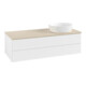 V&B Waschtischunterschrank mit Frontstruktur, mit Beleuchtung Antao 120x36x50cm, WBP-farbe botti., wh. m Lac-1