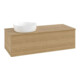 V&B Waschtischunterschrank mit Frontstruktur, mit Beleuchtung Antao 120x36x50cm, WBP-farbe hon. Oa, hon. oak-1