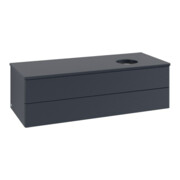 V&B Waschtischunterschrank mit Frontstruktur, mit Beleuchtung Antao 120x36x50cm, WBP-farbe Lac, md bl. m Lac-3