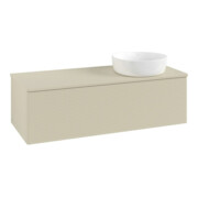 V&B Waschtischunterschrank mit Frontstruktur, mit Beleuchtung Antao 120x36x50cm, WBP-farbe Lac, si Gr m Lac