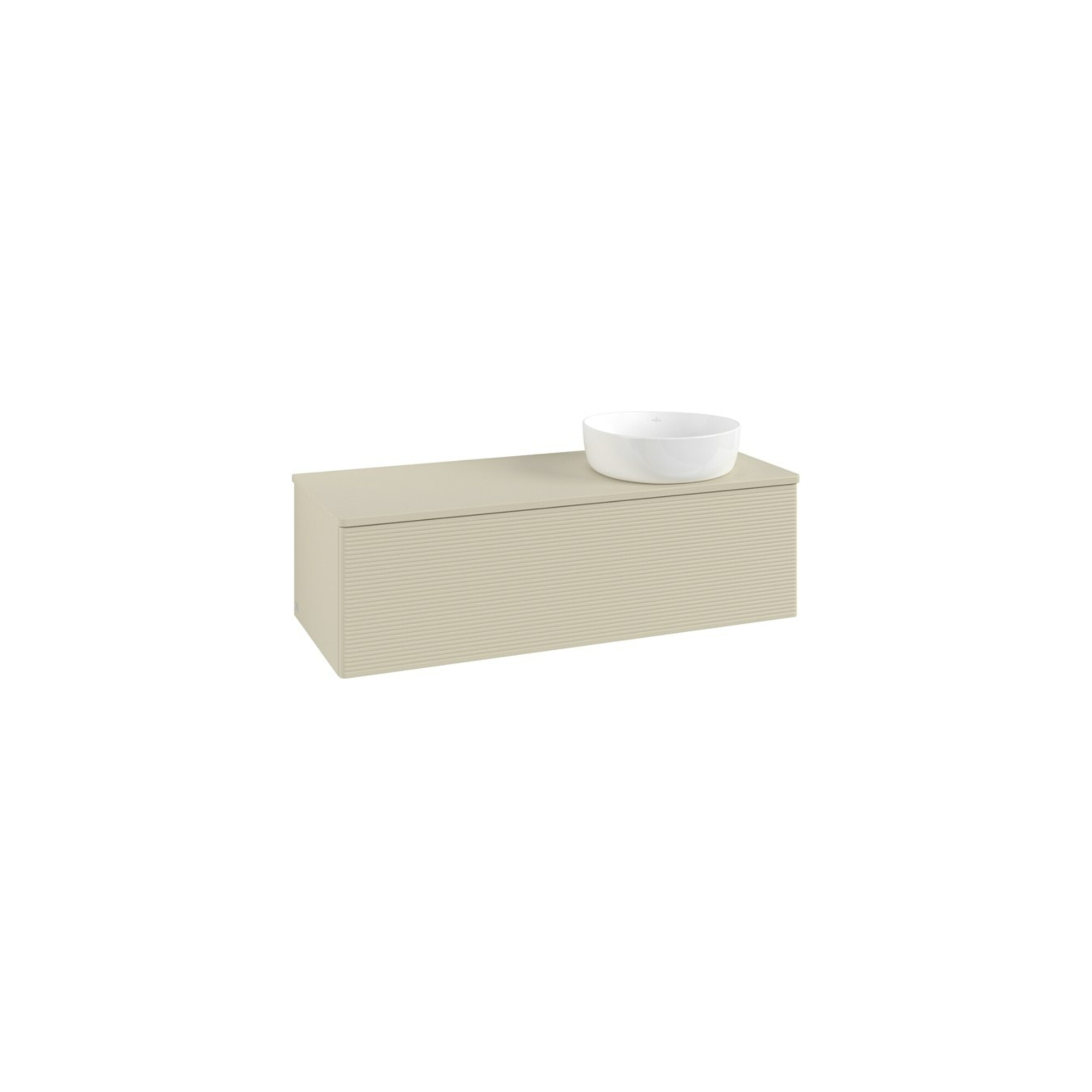 V&B Waschtischunterschrank mit Frontstruktur, mit Beleuchtung Antao 120x36x50cm, WBP-farbe Lac, si Gr m Lac ; Villeroy & Boch