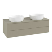 V&B Waschtischunterschrank mit Frontstruktur, mit Beleuchtung Antao 120x36x50cm, WBP-farbe Lac, st. Gr m Lac
