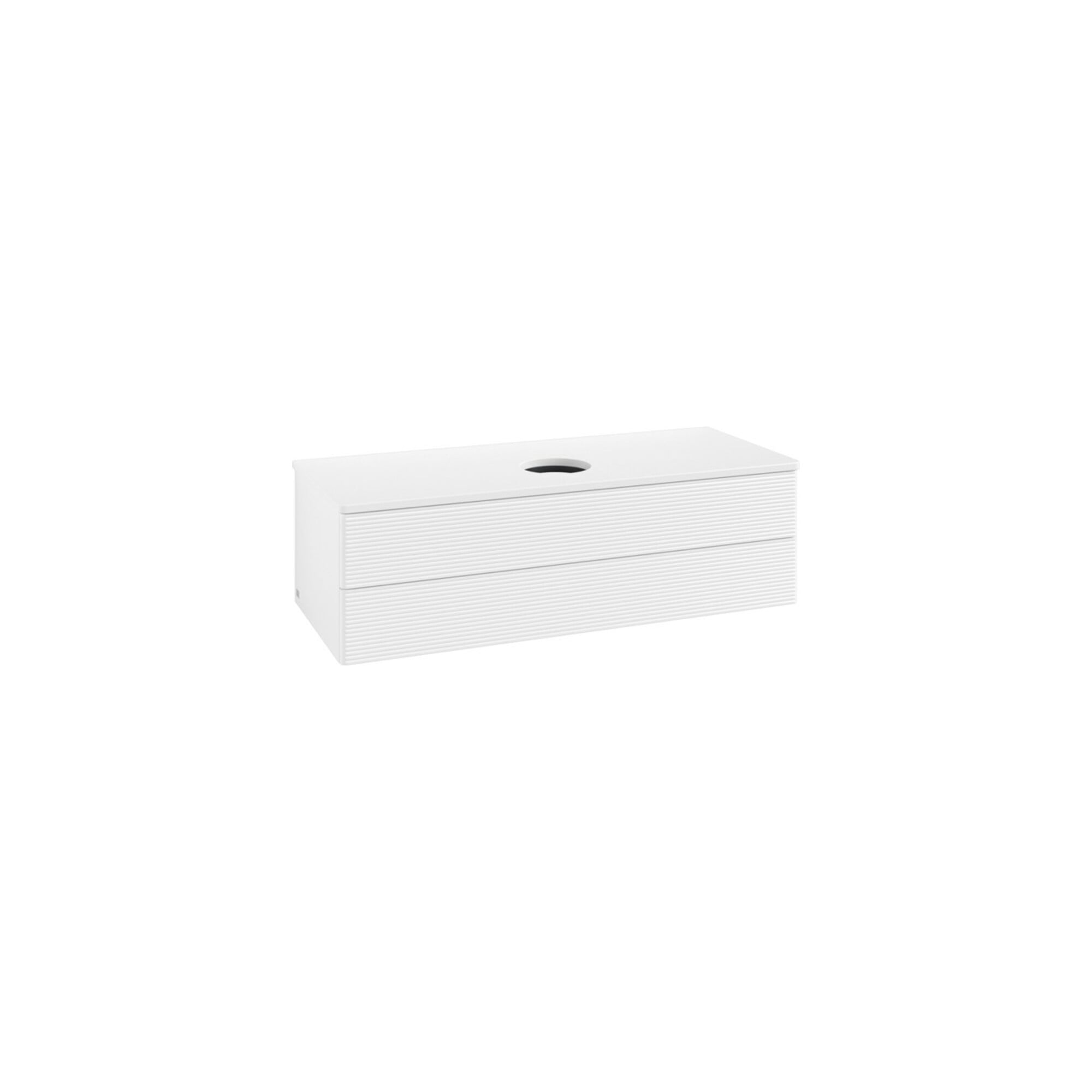 V&B Waschtischunterschrank mit Frontstruktur, mit Beleuchtung Antao 120x36x50cm, WBP-farbe Lac, wh. m Lac ; Villeroy & Boch
