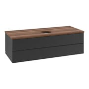 V&B Waschtischunterschrank mit Frontstruktur, mit Beleuchtung Antao 120x36x50cm, WBP-farbe w. wal, bla m Lac-4