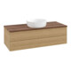 V&B Waschtischunterschrank mit Frontstruktur, mit Beleuchtung Antao 120x36x50cm, WBP-farbe w. wal, honey oak-4
