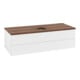 V&B Waschtischunterschrank mit Frontstruktur, mit Beleuchtung Antao 120x36x50cm, WBP-farbe w. wal, wh. m Lac-1