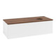 V&B Waschtischunterschrank mit Frontstruktur, mit Beleuchtung Antao 120x36x50cm, WBP-farbe w. wal, wh. m Lac-1