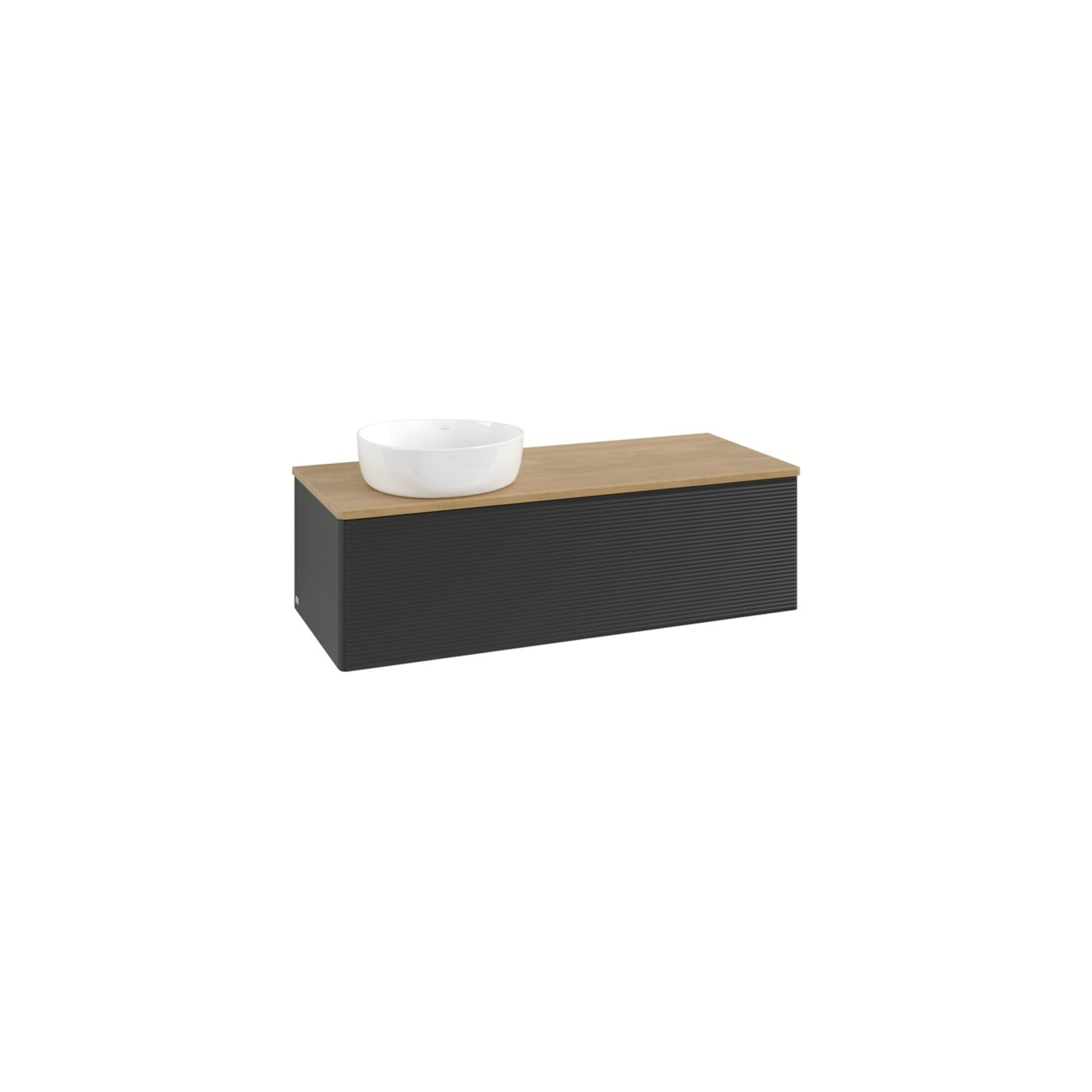 V&B Waschtischunterschrank mit Frontstruktur, mit Beleuchtung Antao 120x36x50cm, WBP hon. Oa, bla m Lac ; Villeroy & Boch