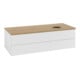 V&B Waschtischunterschrank mit Frontstruktur, mit Beleuchtung Antao 120x36x50cm, WBP hon. Oa, glo wh. Lac-3