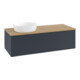 V&B Waschtischunterschrank mit Frontstruktur, mit Beleuchtung Antao 120x36x50cm, WBP hon. Oa, md bl. m Lac-1