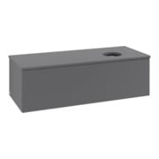 V&B Waschtischunterschrank mit Frontstruktur, mit Beleuchtung Antao 120x36x50cm, WBP Lac, Anthrac. m Lac-3
