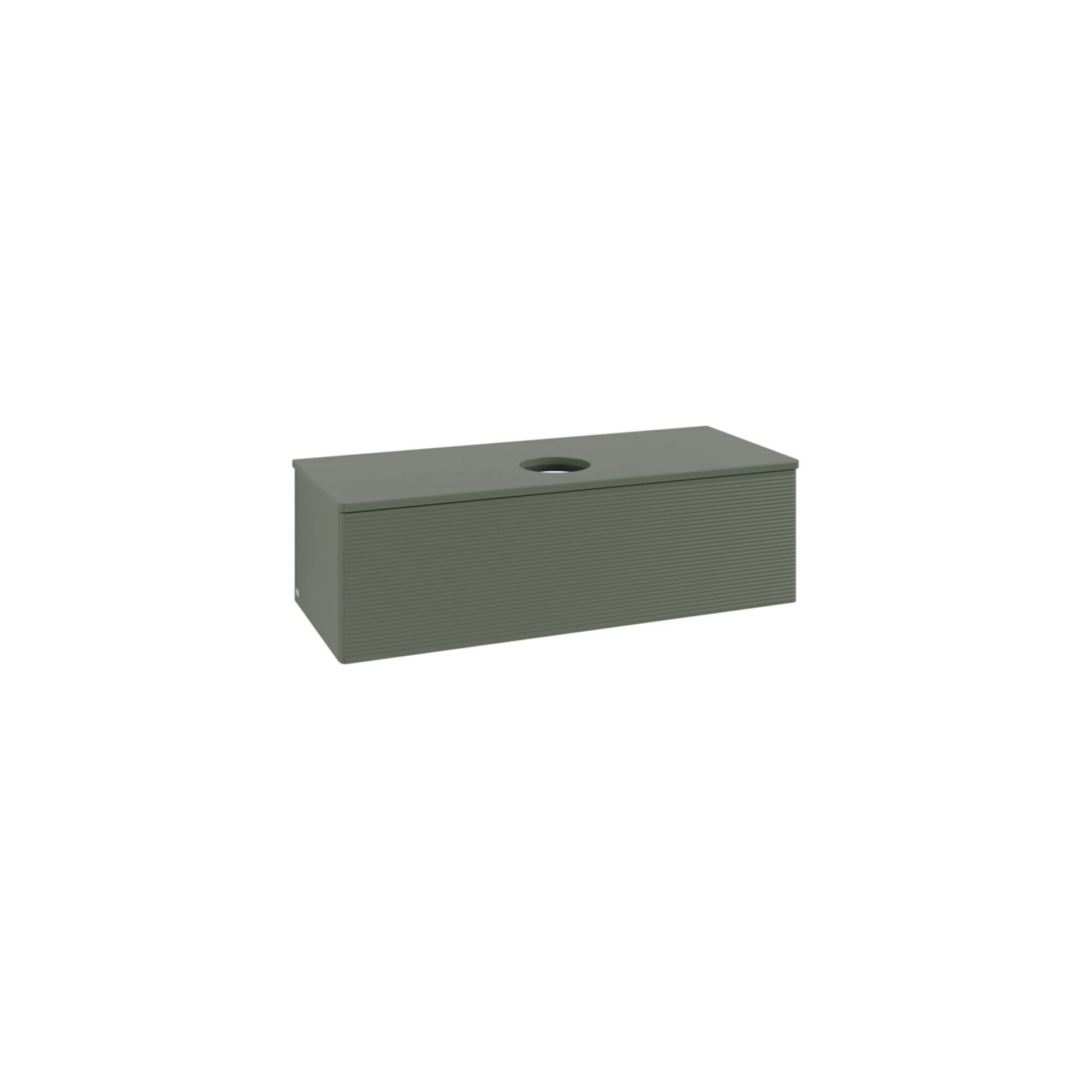 V&B Waschtischunterschrank mit Frontstruktur, mit Beleuchtung Antao 120x36x50cm, WBP Lac, lea gre. m Lac ; Villeroy & Boch