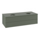 V&B Waschtischunterschrank mit Frontstruktur, mit Beleuchtung Antao 120x36x50cm, WBP Lac, lea gre. m Lac-1