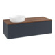 V&B Waschtischunterschrank mit Frontstruktur, mit Beleuchtung Antao 120x36x50cm, WBP w. wal, md bl. m Lac-1