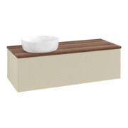 V&B Waschtischunterschrank mit Frontstruktur, mit Beleuchtung Antao 120x36x50cm, WBP w. wal, si Gr m Lac