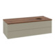 V&B Waschtischunterschrank mit Frontstruktur, mit Beleuchtung Antao 120x36x50cm, WBP w. wal, st. Gr m Lac-1
