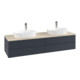 V&B Waschtischunterschrank mit Frontstruktur, mit Beleuchtung Antao 160x50cm, HL, WBP botti., md bl. m Lac-1