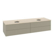 V&B Waschtischunterschrank mit Frontstruktur, mit Beleuchtung Antao 160x50cm, HL, WBP botti., st. Gr m Lac